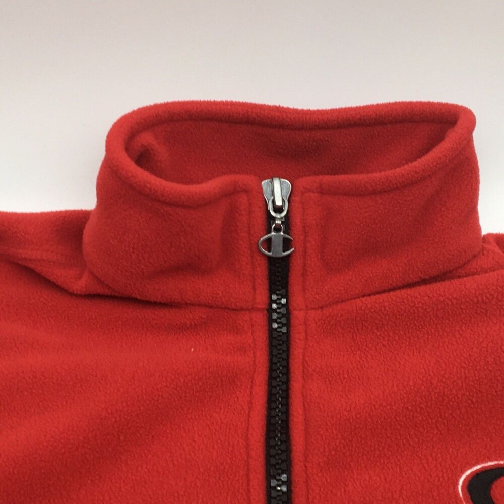 Georgia Bulldogs Champion Fleece Quarter Zip Mens Medium Red Pullover Logo UGA - Picture 3 of 9